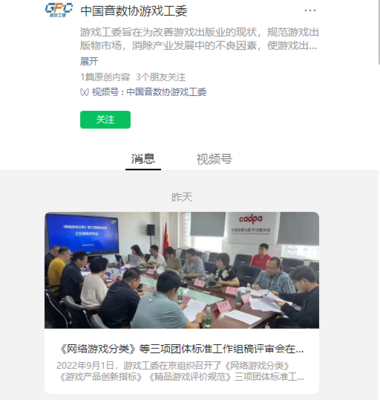 網(wǎng)絡(luò)游戲標(biāo)準(zhǔn)建設(shè)新進展 工作組稿評審會在京舉辦，推動行業(yè)規(guī)范化發(fā)展